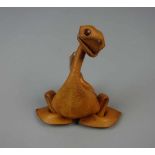 LEDERTIER / SPIELTIER: "GANS" / leather toy 'goose', Manufaktur DERU, Wiesbaden, 1960er Jahre;