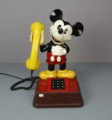 FIGÜRLICHES TELEFON "Micky Maus", 1970er Jahre, unter dem Stand bezeichnet "American