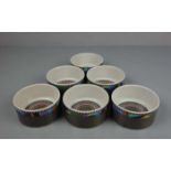 6 SCHALEN / porcelain bowls, Porzellan, Manufaktur Rosenthal, Studio-linie. Runde, hochwandigen