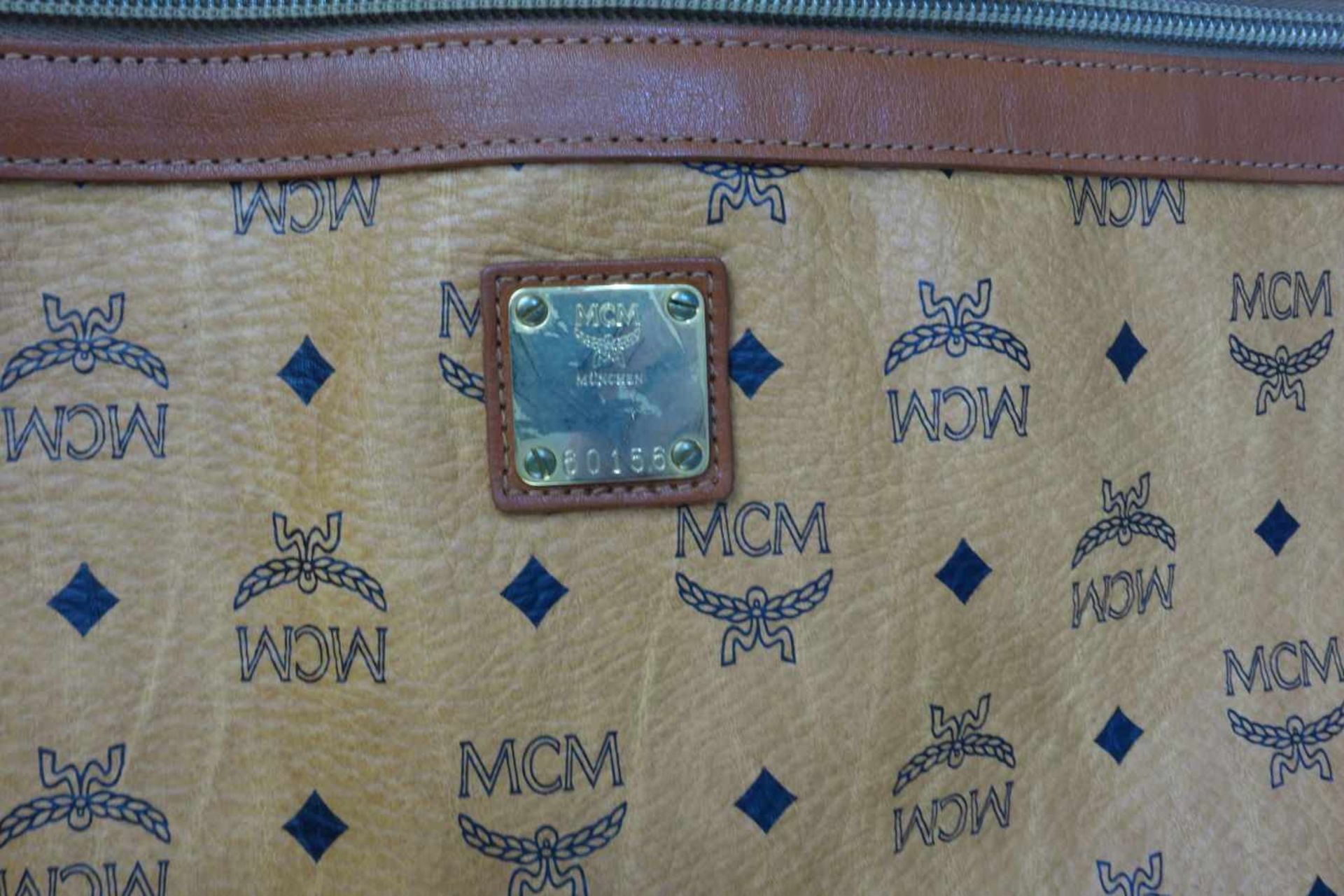 MCM VINTAGE KLEIDERSACK / garment bag, "Modern Creation München (MCM)", ursprünglich nach dem - Bild 2 aus 5
