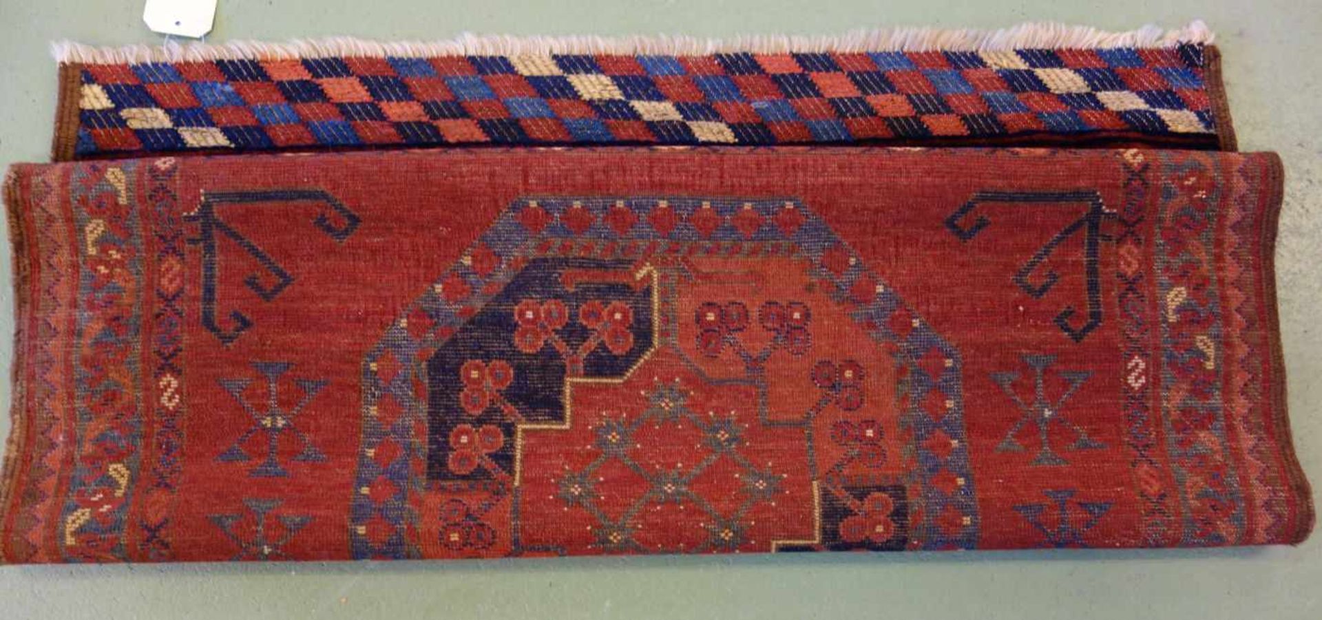 SELTENER KLEINER TEPPICH / ERSARI / carpet, Turkmenen / Westturkestan, wohl 2. H. 19. Jh., wohl - Image 4 of 12