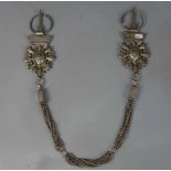 BERBER-SCHMUCK: FIBELKETTE / oriental jewellery, Beni Mellal / Marokko, Silber (insgesamt 381 g).