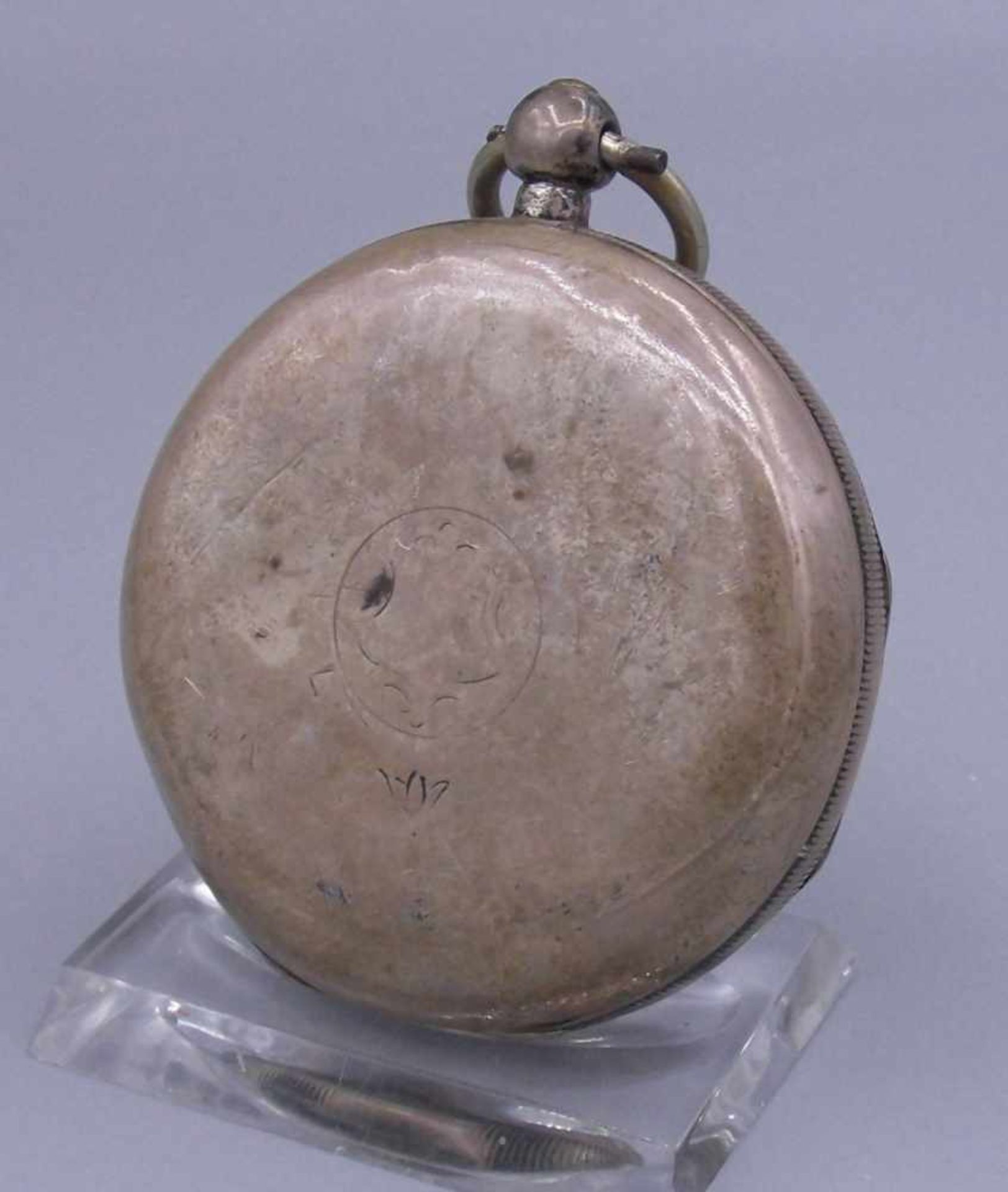 ENGLISCHE SCHLÜSSELTASCHENUHR mit amerikanischem Werk / TASCHENUHR / open face pocket watch, 1. H. - Image 5 of 7