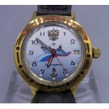 VINTAGE ARMBANDUHR / TAUCHERUHR / RUSSISCHE UHR: KOMANDIRSKIE / wristwatch, Automatik-Uhr, wohl