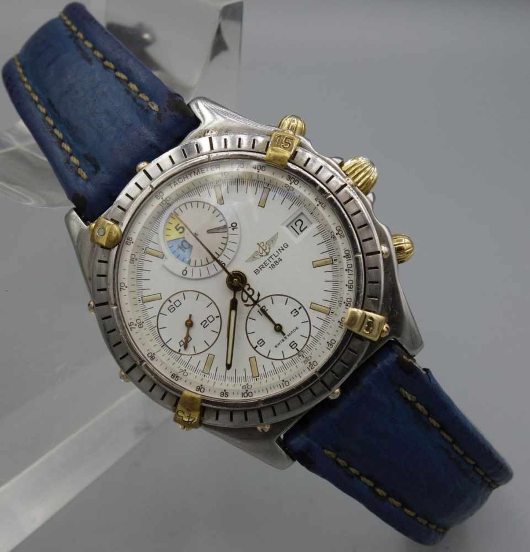 BREITLING "CHRONOMAT YACHTING" ARMBANDUHR / wristwatch, Automatik, Schweiz. Stahlgehäuse mit - Image 2 of 10