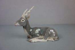 PORZELLANFIGUR: "Impala / Antilope / Schwarzfersenantilope / porcelain figure "antelope", Porzellan,