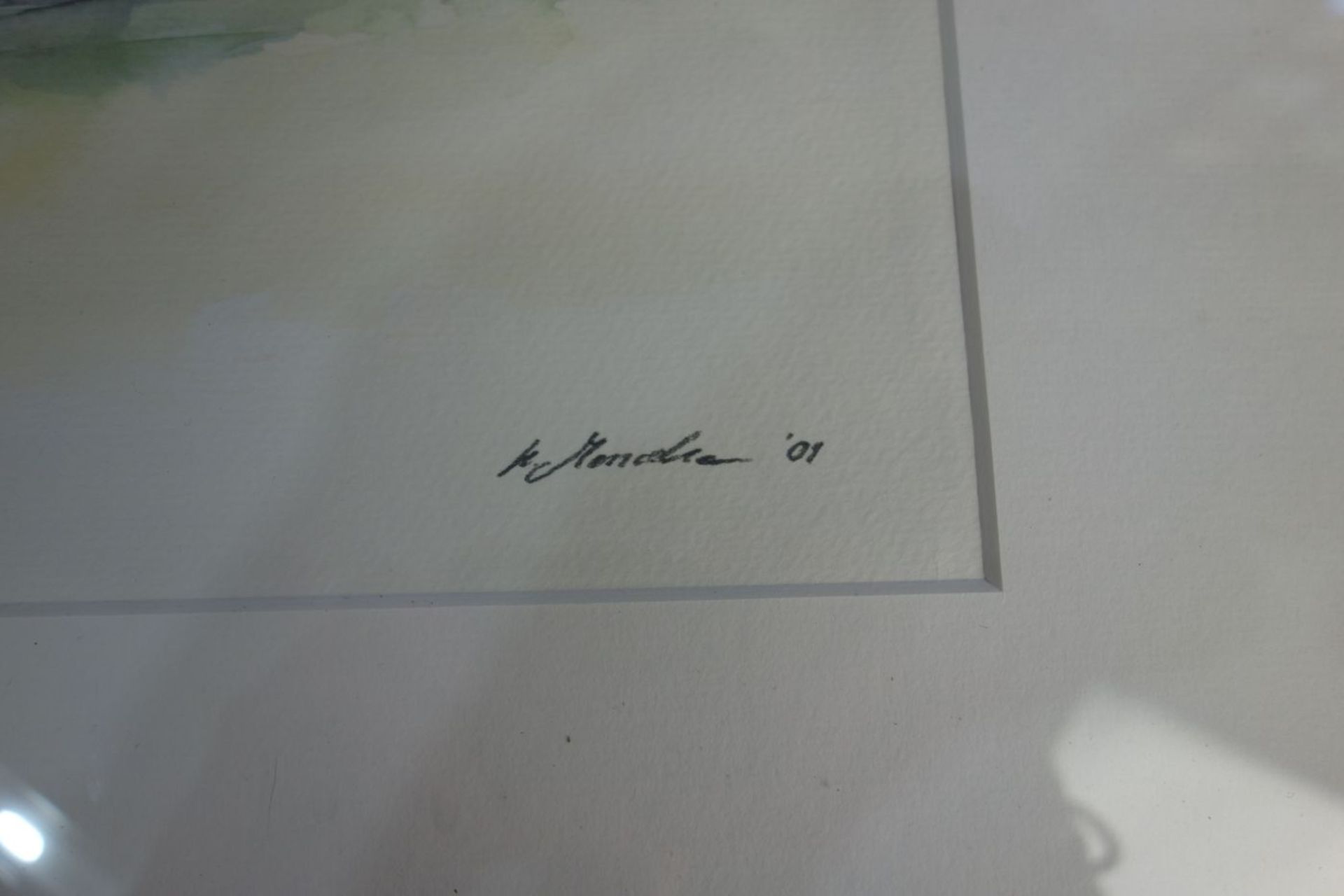 MALER DES 20. / 21. JH., 2 Aquarelle / watercolours: "Sylt", Gouache oder Aquarell auf Papier, unten - Image 2 of 3