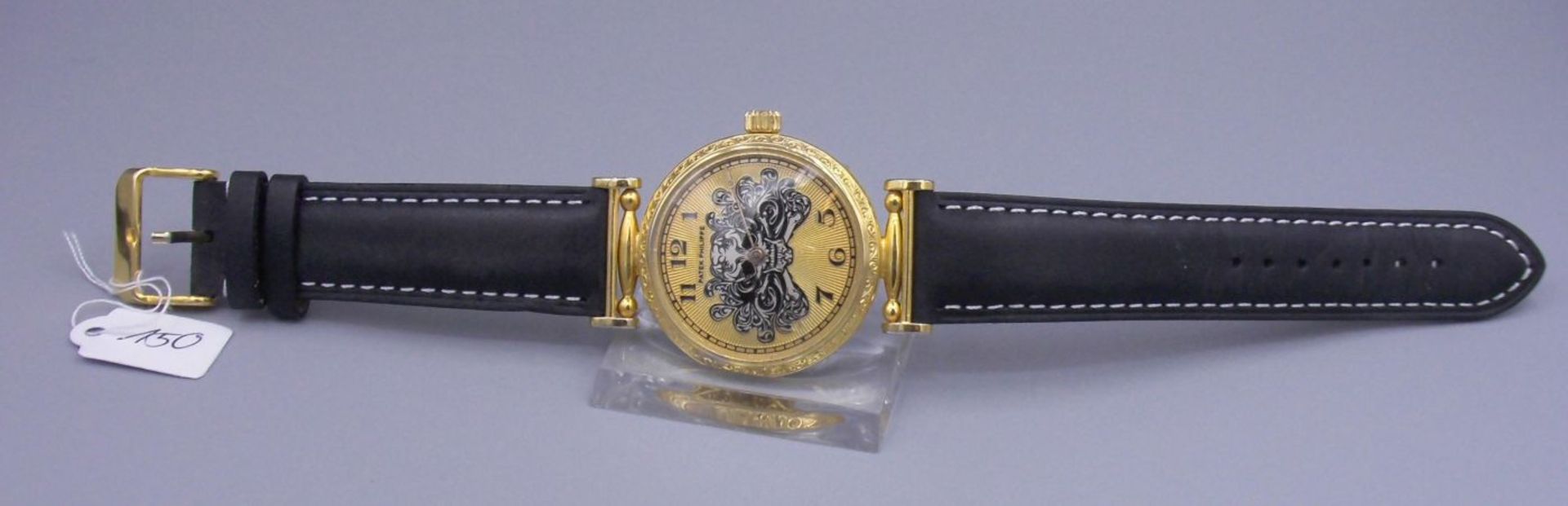 PATEK PHILIPPE ARMBANDUHR / MARIAGE / wristwatch, vergoldet, auf dem Zifferblatt bezeichnet "Patek - Image 2 of 5