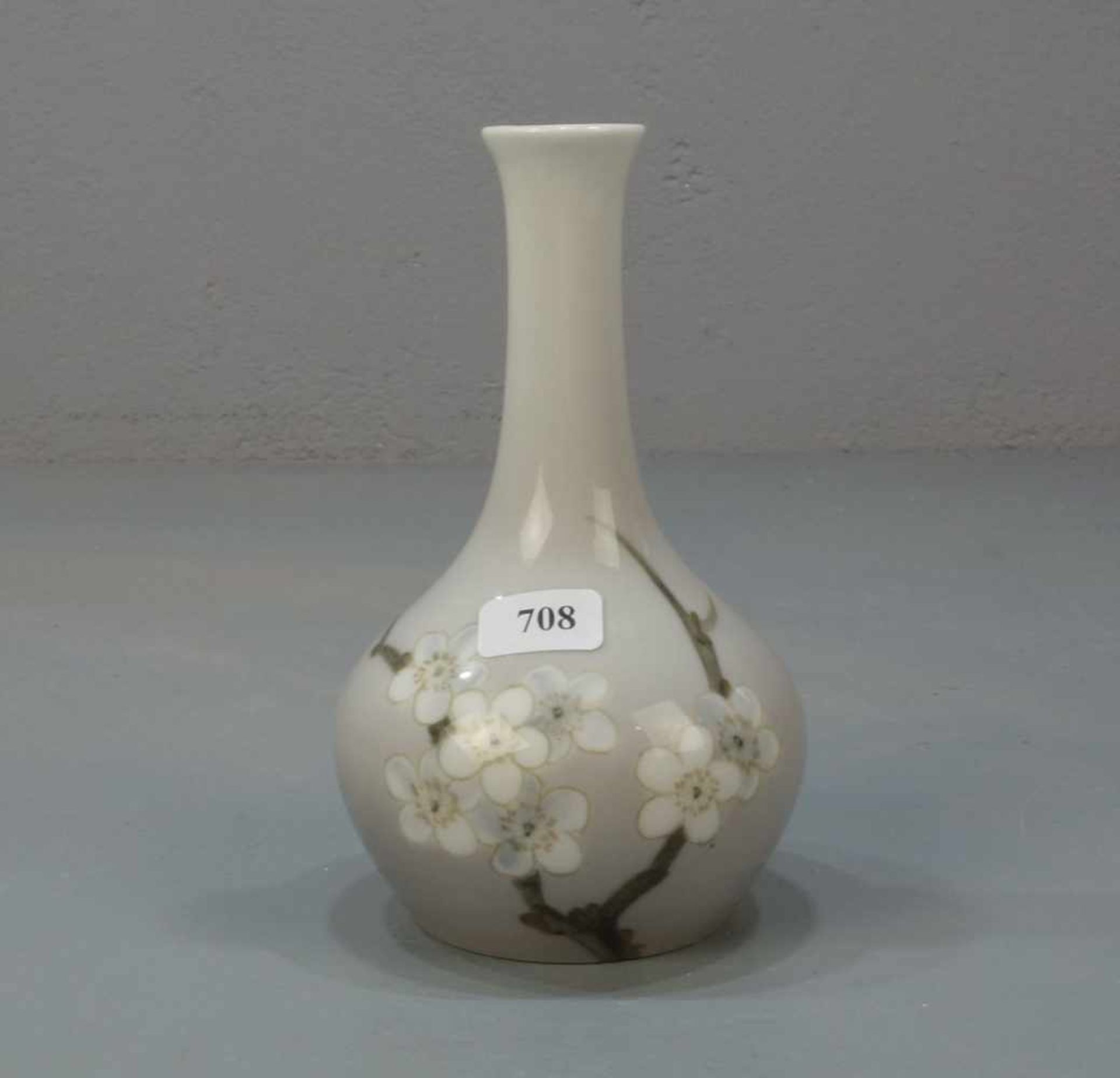 VASE, Porzellan, Manufaktur Bing & Gröndahl (Grøndahl), Kopenhagen / Dänemark, Marke seit 1924.