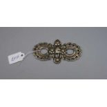 BERBERSCHMUCK DER TUAREG: Silberne Spange / brooch, Marokko, 20. Jh., Silber, Gewicht: 28,01 g.