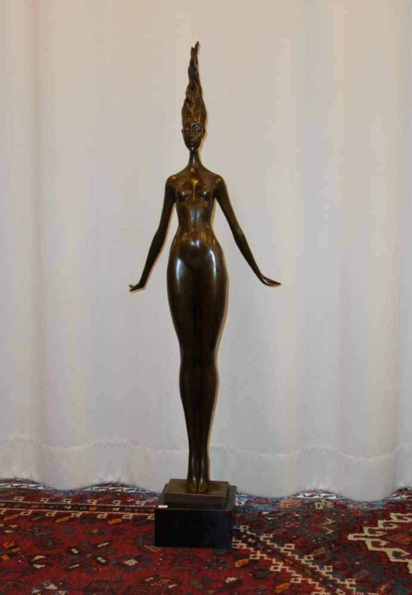 ALIOTH, J. P. (20./21. Jh.), Skulptur / sculpture: "Daphne", Bronze, hellbraun patiniert, auf der