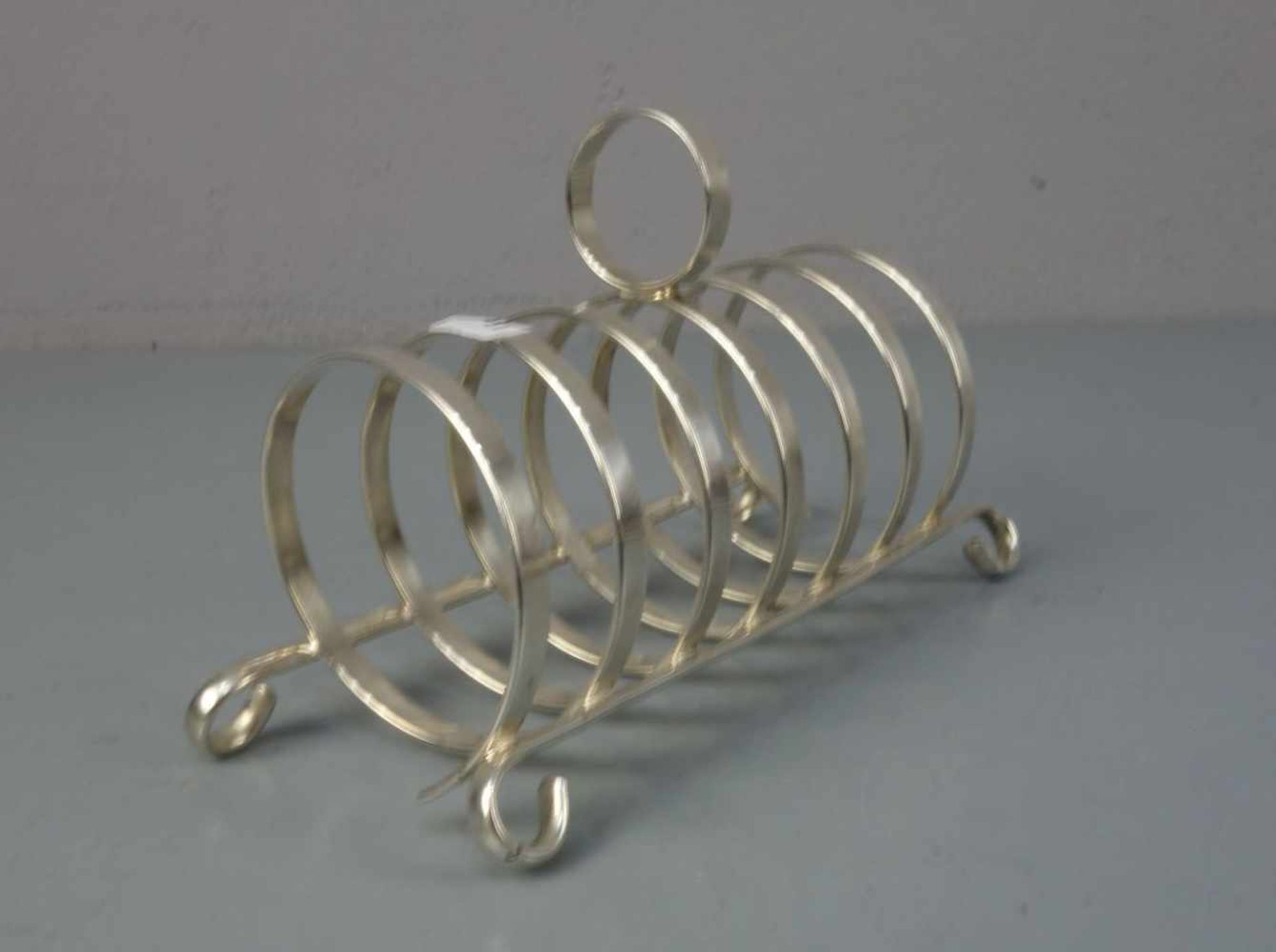 VERSILBERTER TOASTSTÄNDER / plated toastrack, WMF - Württembergische Metallwarenfabrik, - Bild 2 aus 3