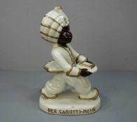 PORZELLANFIGUR / porcelain figure: "Der Sarotti - Mohr" (so auch bezeichnet / Originaltitel),