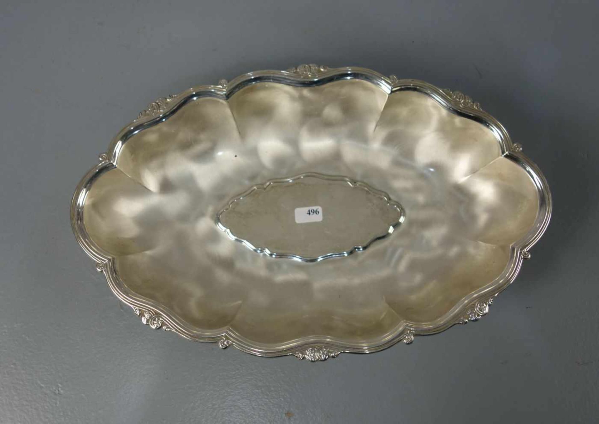 VERSILBERTE SCHALE / plated bowl, WMF - Württembergische Metallwarenfabrik Geislingen. - Bild 2 aus 3