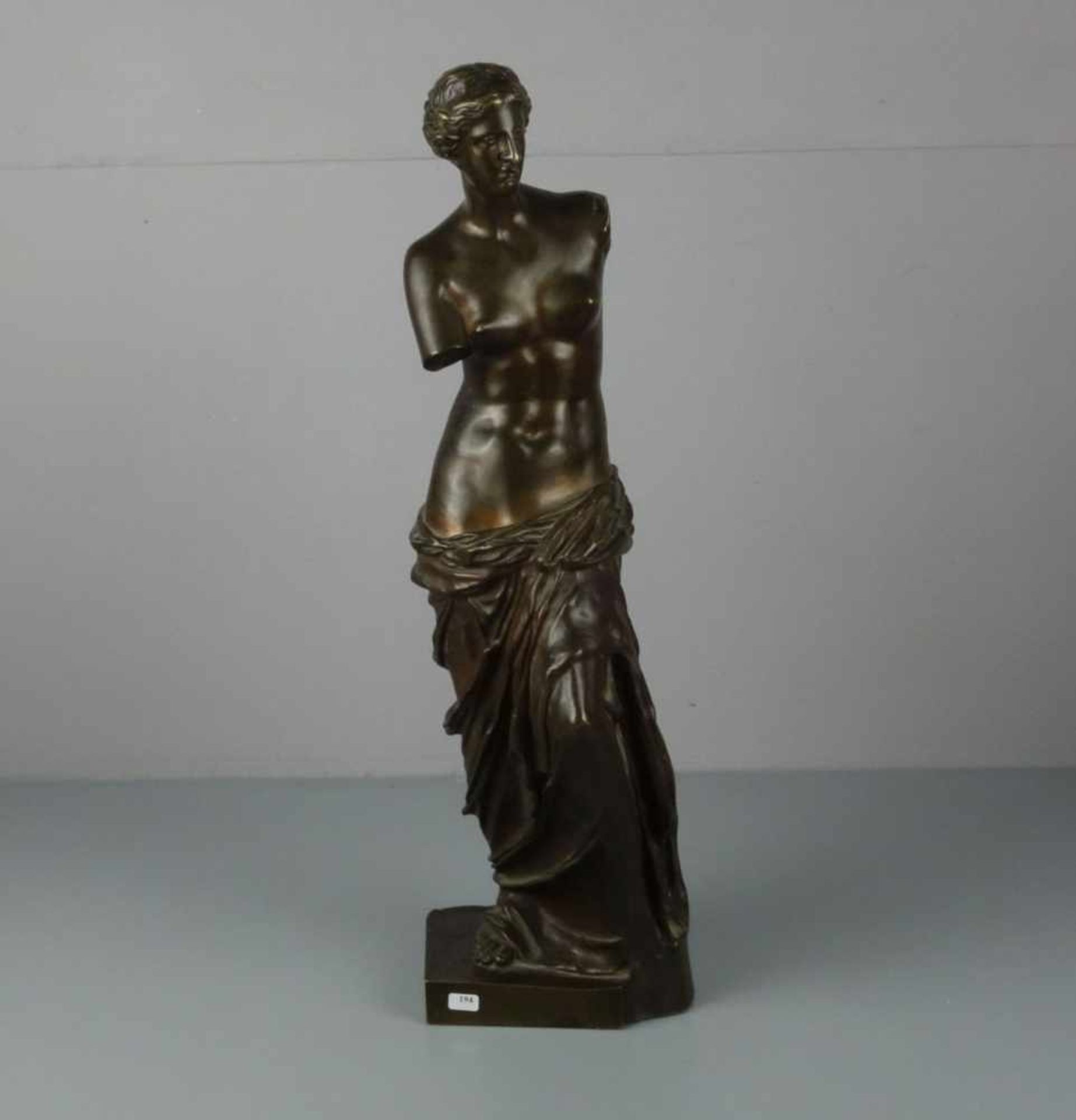 BRONZE - SKULPTUR / sculpture: "Venus von Milo (Aphrodite von Melos)", Bronzeguss, um 1900, nach der