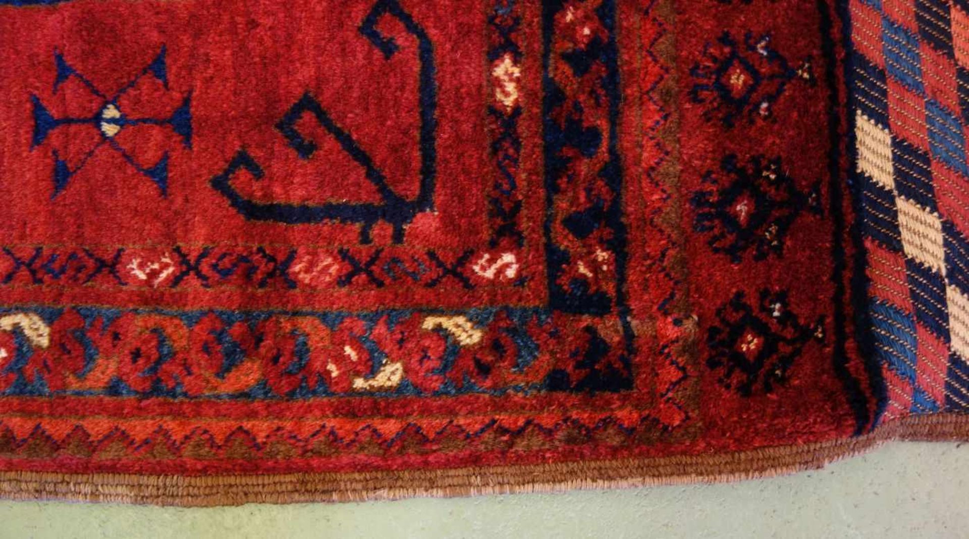 SELTENER KLEINER TEPPICH / ERSARI / carpet, Turkmenen / Westturkestan, wohl 2. H. 19. Jh., wohl - Image 8 of 12