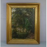 wohl ISENBART, ÉMILE (Becançon 1846-1921 Bord de rivière), Gemälde / painting: "Landschaft mit