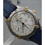 BREITLING "CHRONOMAT YACHTING" ARMBANDUHR / wristwatch, Automatik, Schweiz. Stahlgehäuse mit