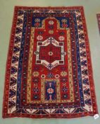 FACHRALO GEBETSTEPPICH / GEBETSKAZAK / prayer rug, Südkaukasus / Fachralo Kazak (Fachraly Kasak),