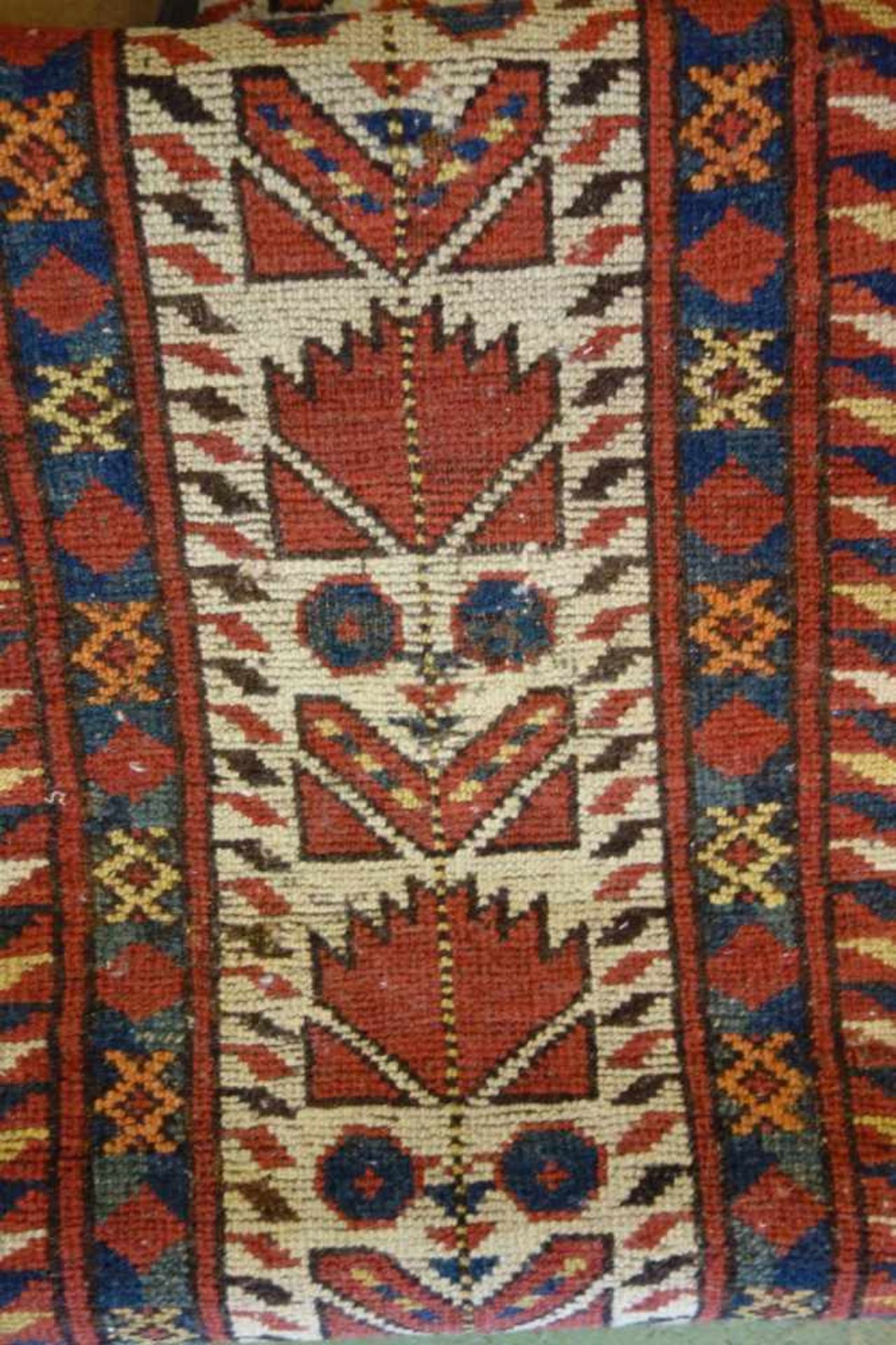 SCHMALER BESCHIR GEBETSTEPPICH / prayer rug, wohl 2. H. 19. Jh., Turkmenistan / Ersari-Beschir ( - Bild 15 aus 24