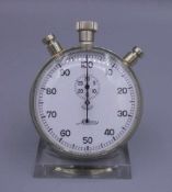 MINERVA TOPPUHR MIT RARTRAPANTE (SCHLEPPZEIGER) / stopwatch with drag pointer, Minerva Watch Co /