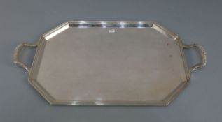 VERSILBERTES TABLETT / plated tray, versilbertes Metall, Manufaktur J. B. Chatterly & Sons Ltd.,