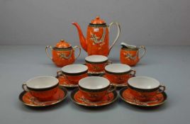 TEESERVICE / tea set, Porzellan, Manufaktur Nakasima / Japan, teils unter dem Stand gemarkt und u.