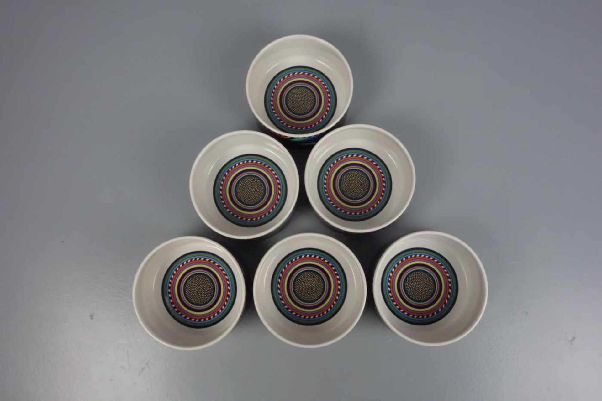 6 SCHALEN / porcelain bowls, Porzellan, Manufaktur Rosenthal, Studio-linie. Runde, hochwandigen - Image 2 of 3
