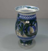 CACHCEPOT / BLUMENVASE / flowerbowl, Porzellan, Unter dem Stand unterglasurblaue Ankermarke der