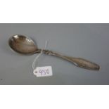 VORLEGELÖFFEL: SAHNELÖFFEL / silver cream spoon, Dänemark, 1959, 17,9 Gramm, 826er Silber. Gemarkt