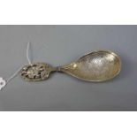 MESSLÖFFEL FÜR TEE / VORLEGELÖFFEL / silver caddy spoon, deutsch, 835er Silber, 28 Gramm. Gemarkt