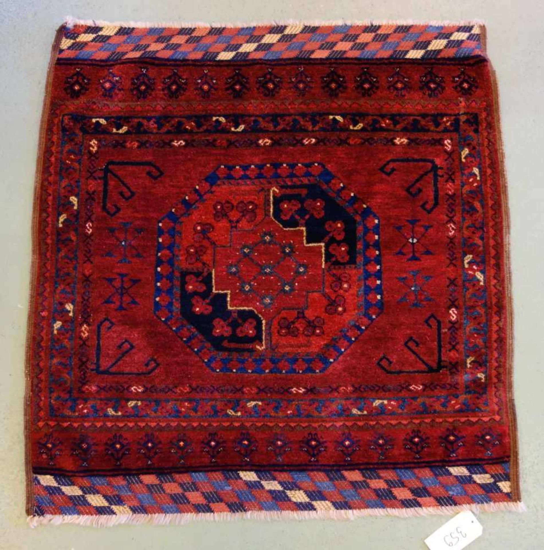 SELTENER KLEINER TEPPICH / ERSARI / carpet, Turkmenen / Westturkestan, wohl 2. H. 19. Jh., wohl