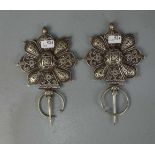 BERBER-SCHMUCK: FIBELPAAR / oriental accessoires, Beni Mellal / Marokko, Silber (195 g). Zwei