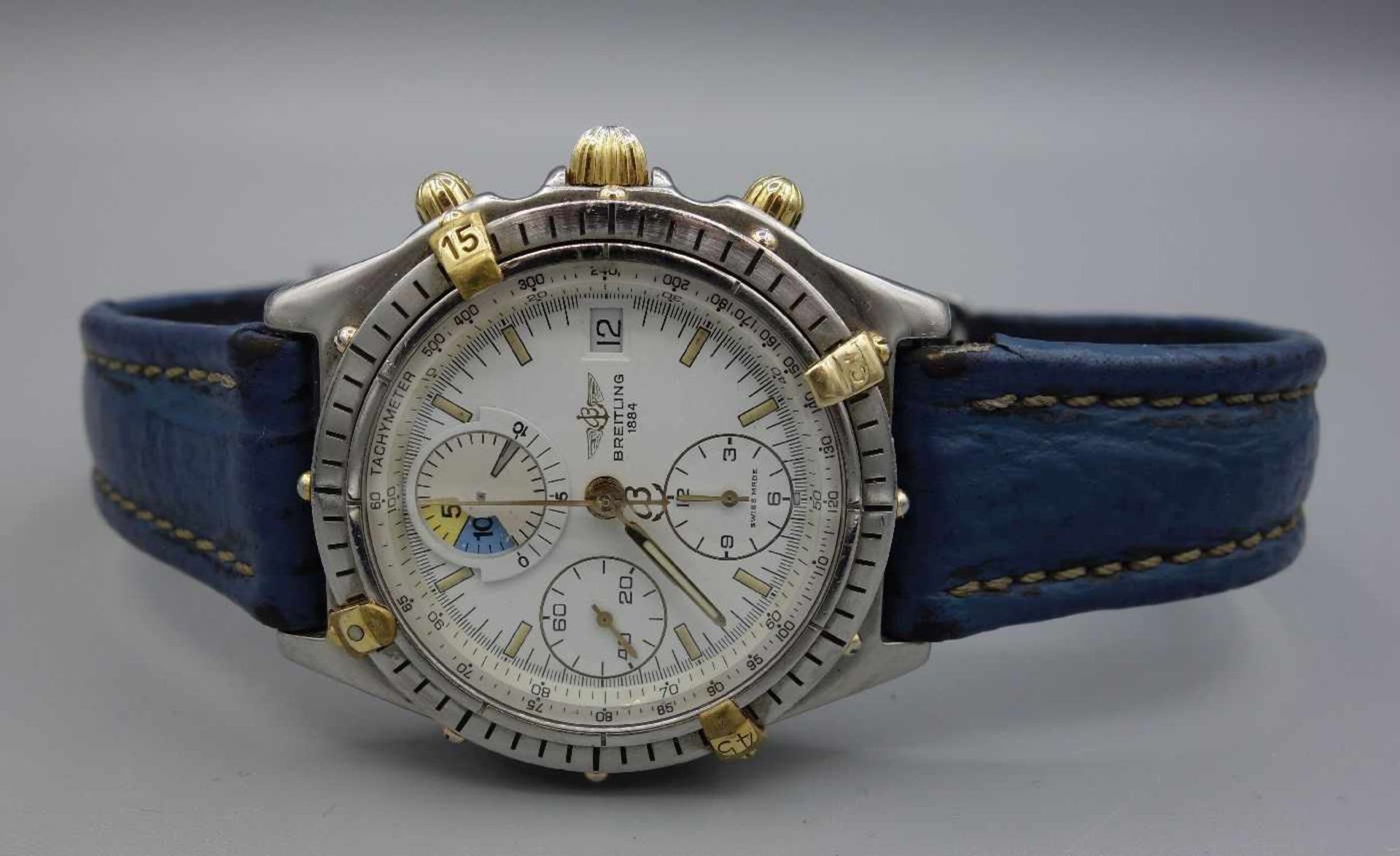 BREITLING "CHRONOMAT YACHTING" ARMBANDUHR / wristwatch, Automatik, Schweiz. Stahlgehäuse mit - Image 4 of 10