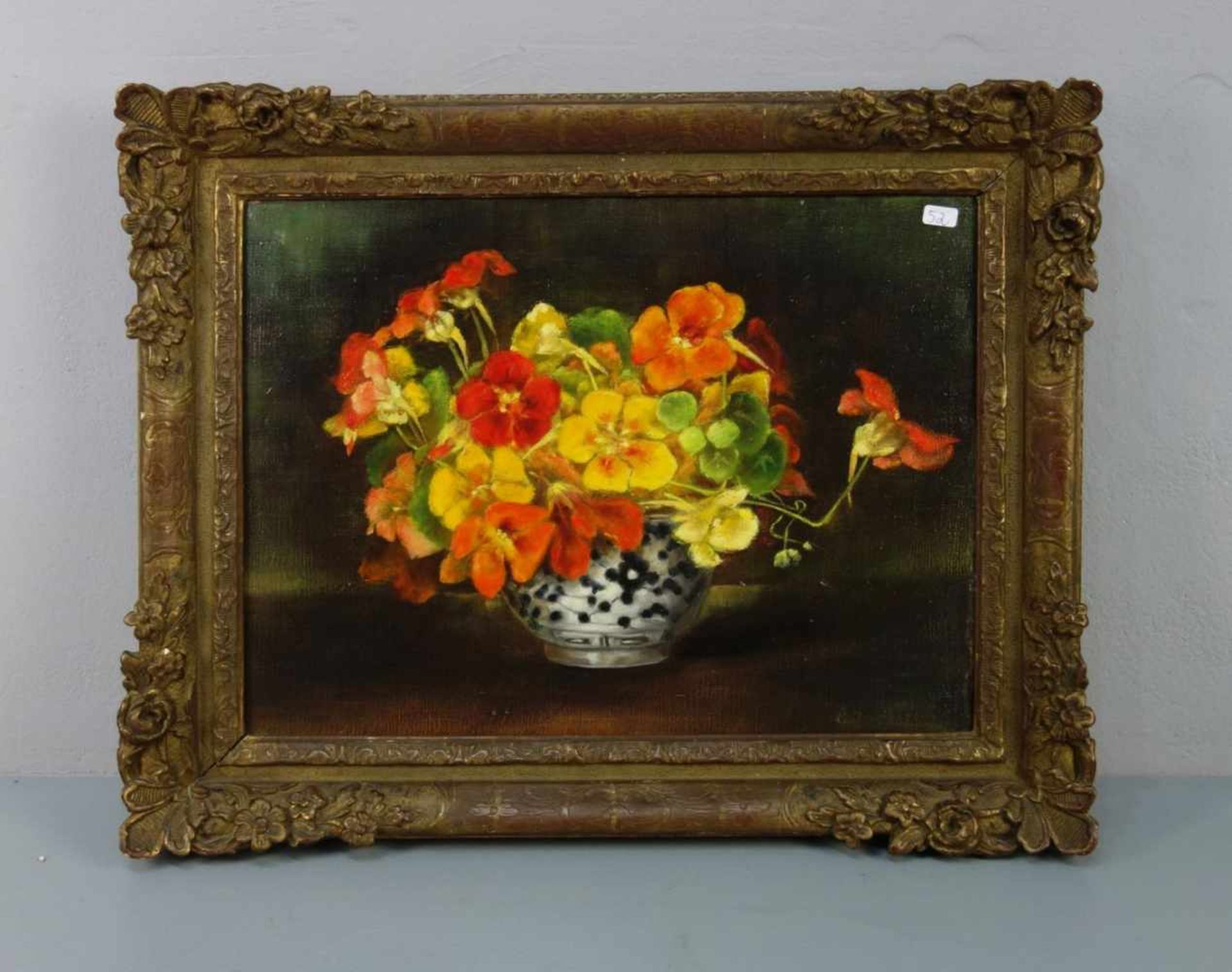 MALER DES 19. / 20. JH., Gemälde / painting: "Blumenstillleben", Öl auf Leinwand / oil on canvas ,