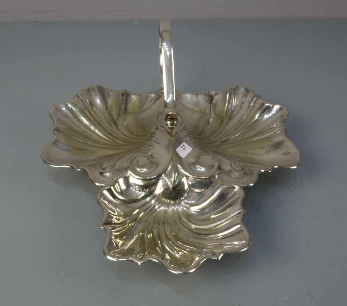 VERSILBERTE SCHALE / plated bowl, England, Mitte 20. Jh.; mehrpassig geschweifte und gemuldete - Image 3 of 3