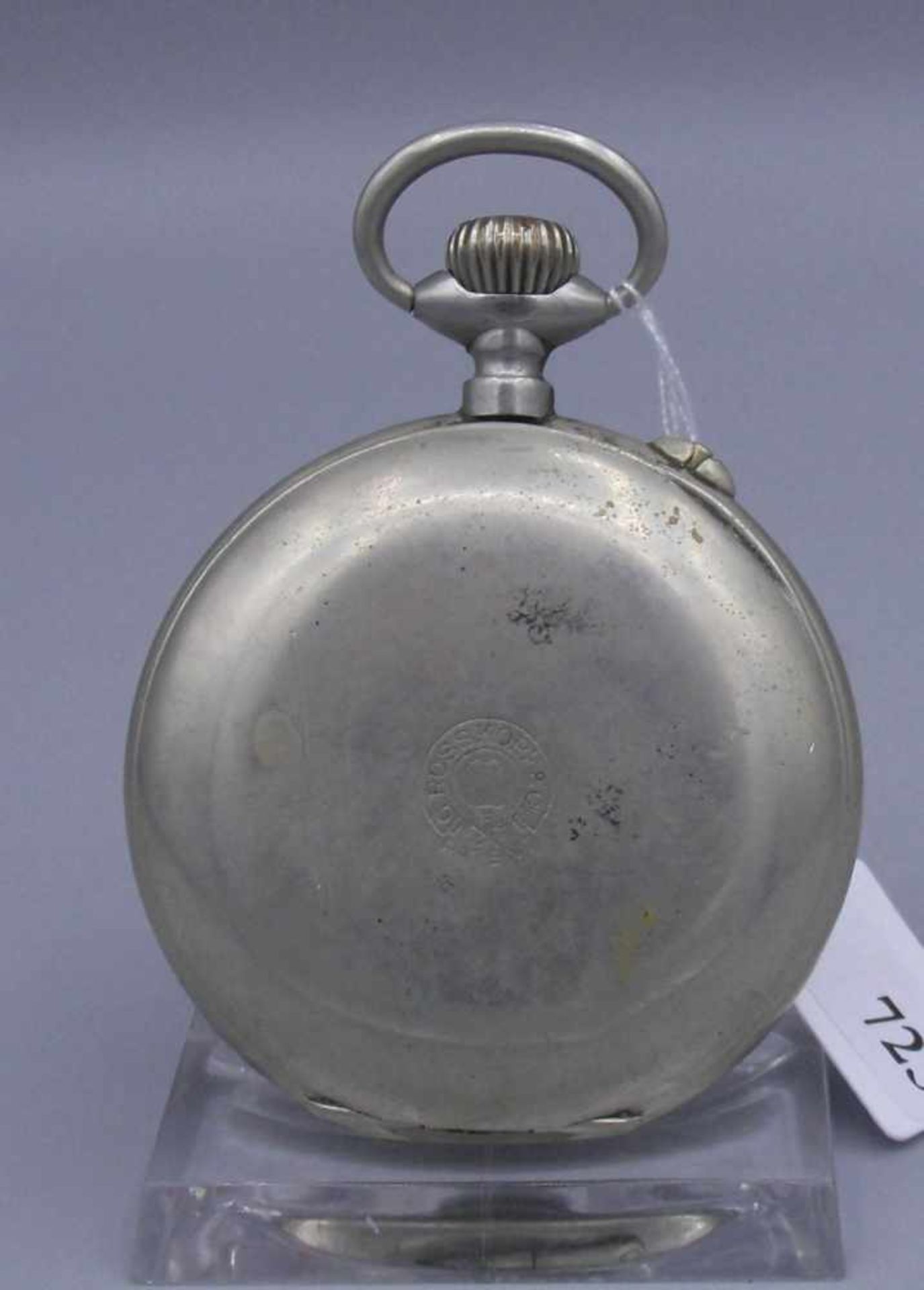 TASCHENUHR / pocket watch, Handaufzug (Drücker und Krone), Metallgehäuse, G. Rosskopf & Cie./ - Image 4 of 6