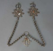 BERBER-SCHMUCK: FIBELKETTE /oriental jewellery, Ait Haddidou-Stamm / Marokko, Silber und wohl