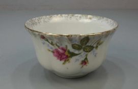 PORZELLANSCHALE, porcelain bowl, Manufaktur Chodziez (Polen), überglasurgrüne Stempelmarke, Marke