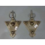 BERBER-SCHMUCK: FIBELPAAR / oriental jewellery, Talgoughirt, mittlerer Atlas / Marokko. Wohl