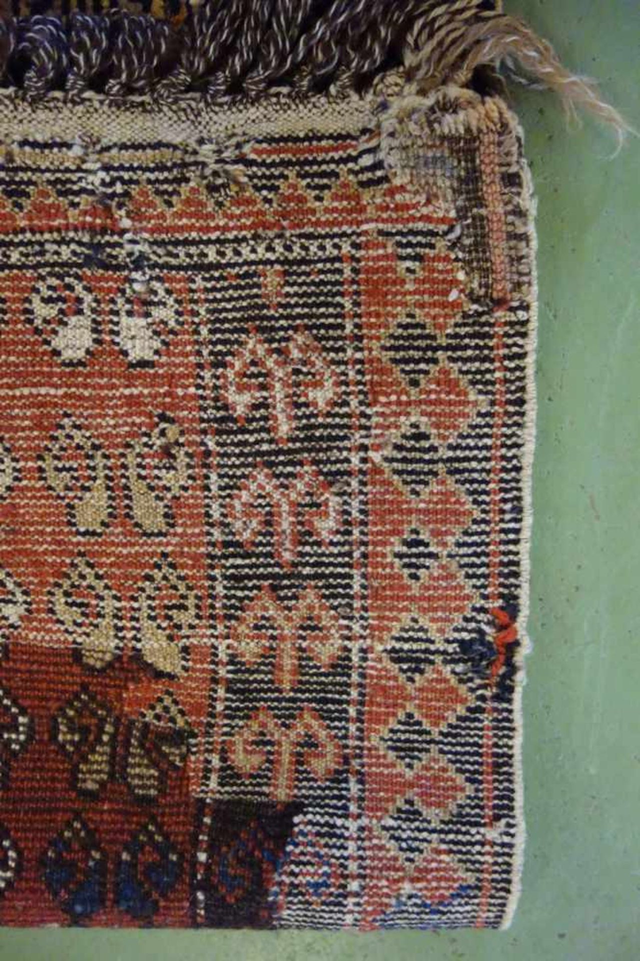 SCHIRWAN SAF / SCHIRWAN-TAKHTE / TACHTE-SCHIRWAN / FAMILIENGEBETSTEPPICH / praying rug, wohl 2. H. - Bild 8 aus 21