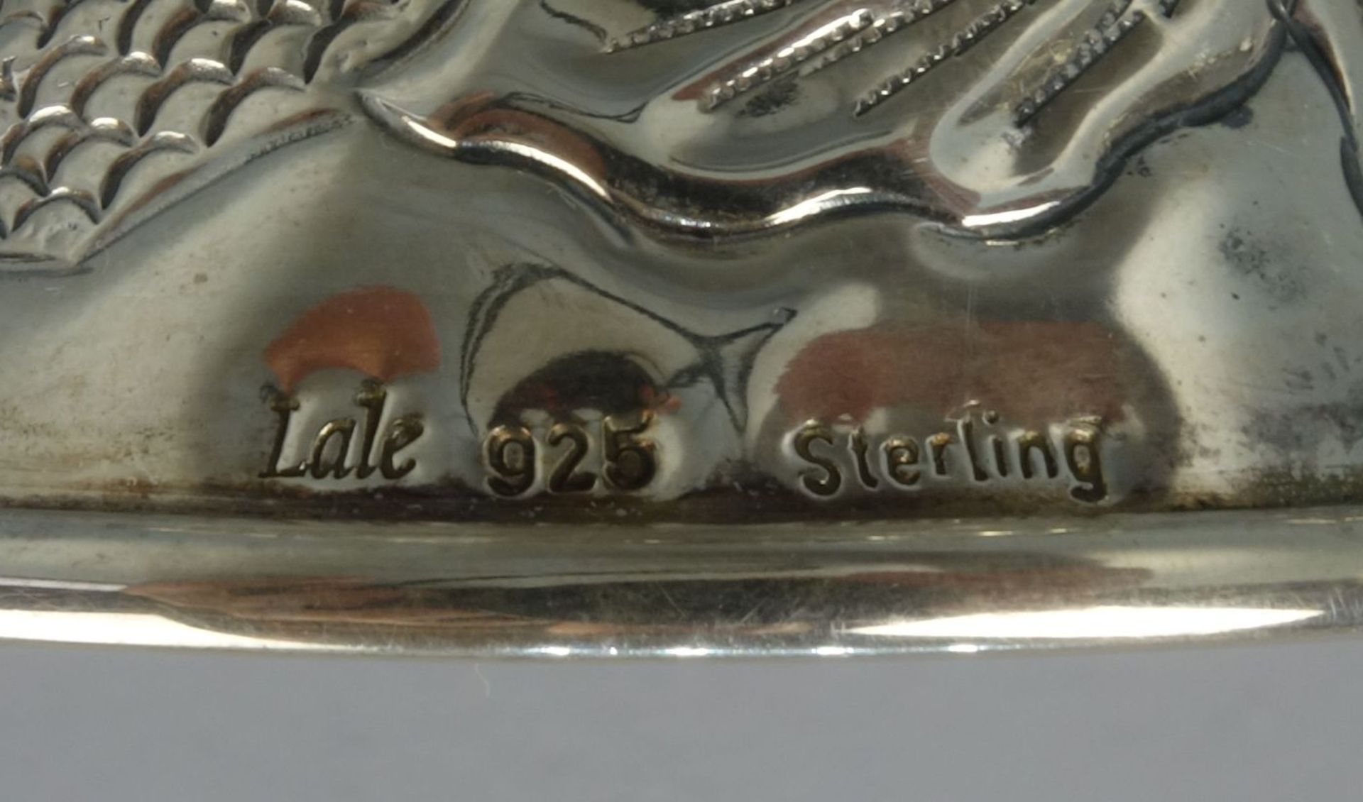 SILBERNER BECHER / HUMPEN in barocken Formen / mug, Sterlingsilber (416,5 g), gepunzt mit - Bild 5 aus 5