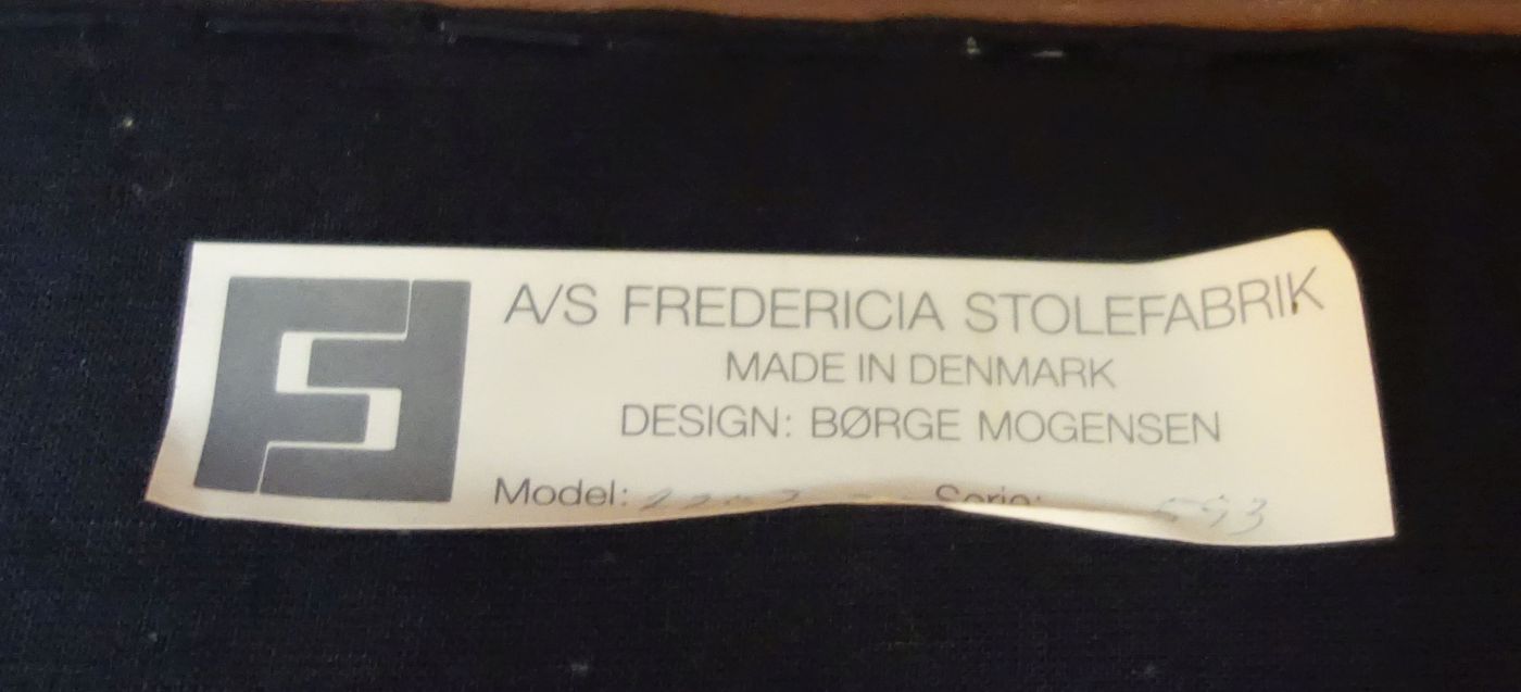 BORGE (Børge) MORGENSEN - SOFA UND 2 SESSEL, Entwurf 1963, Ausführung: Fredericia Stolefabrik / - Image 9 of 10