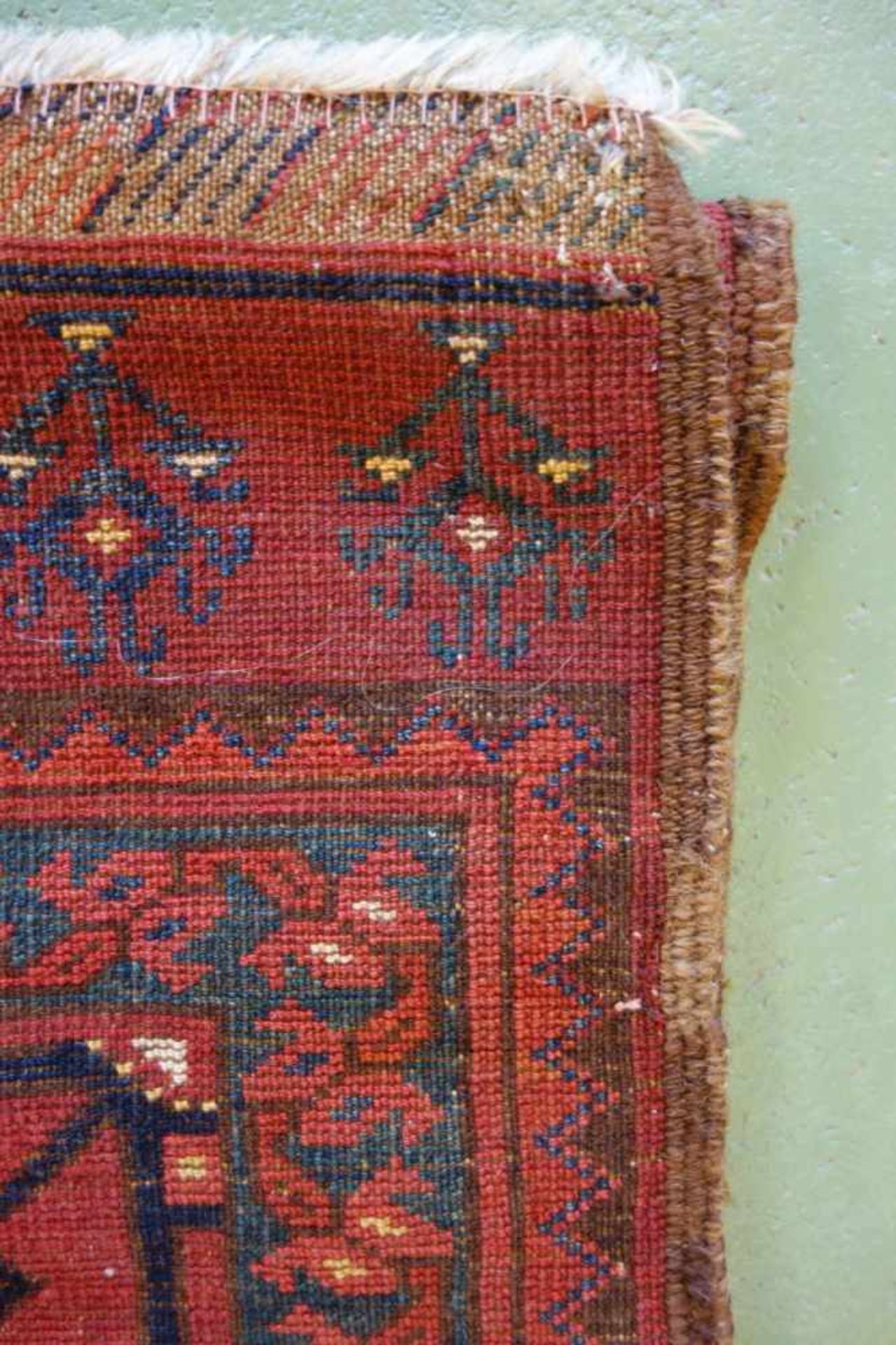 KLEINER TEPPICH / ERSARI / carpet, wohl Turkmenien / Turkestan, wohl Ende 19. Jh. / Anfang 20. - Bild 6 aus 14