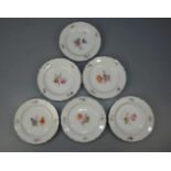 6 BROTTELLER / DESSERT - TELLER / porcelain plates, Porzellan, KPM - Königliche