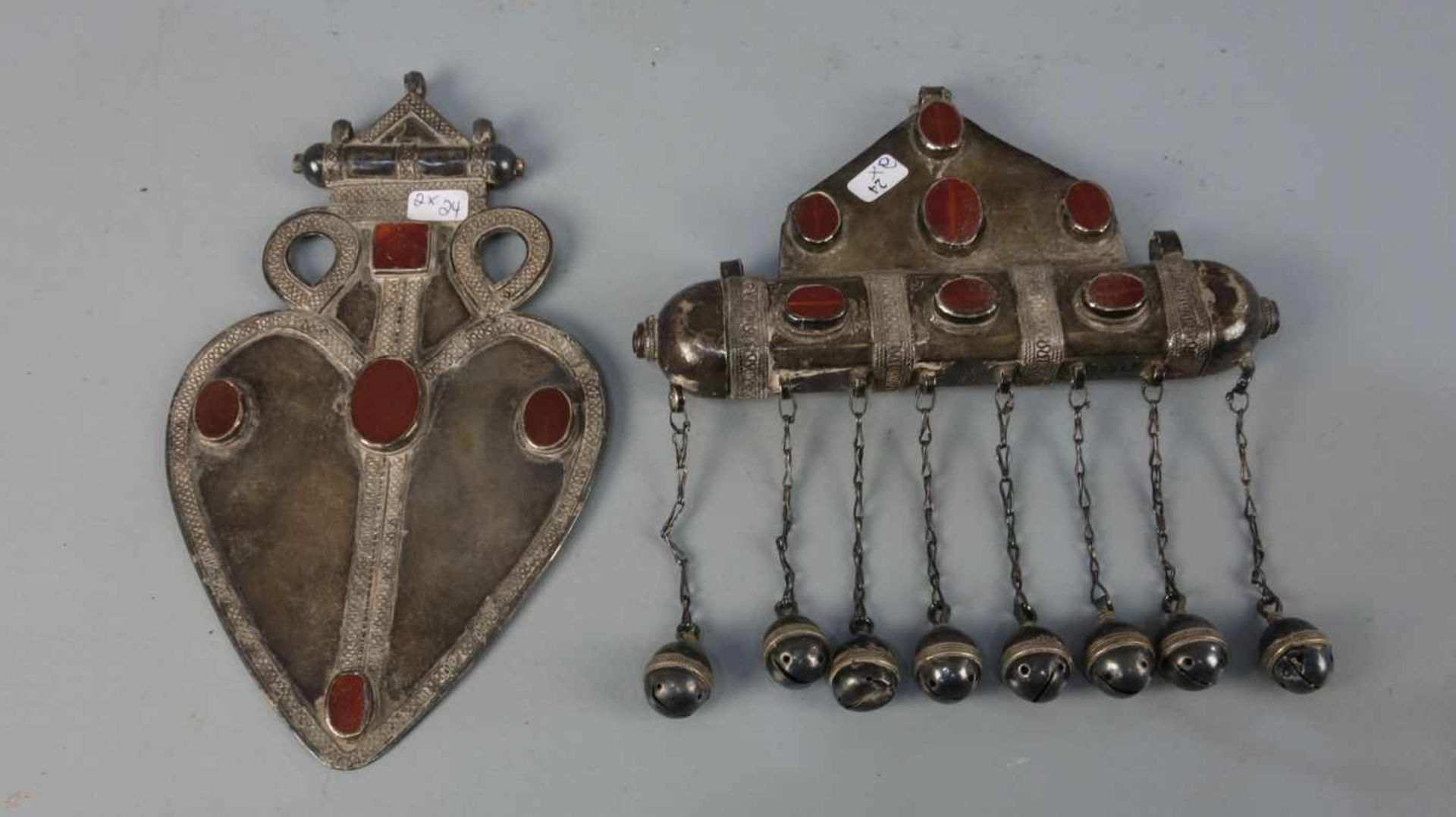 BERBER-SCHMUCK: UMHANG-DEKOR: UMHANGBESCHWERER / KLANGDEKOR / oriental jewellery, Marokko,