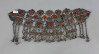 BERBER-SCHMUCK: UMHANG-DEKOR: UMHANGBESCHWERER / oriental jewellery, Marokko, versilbertes Metall