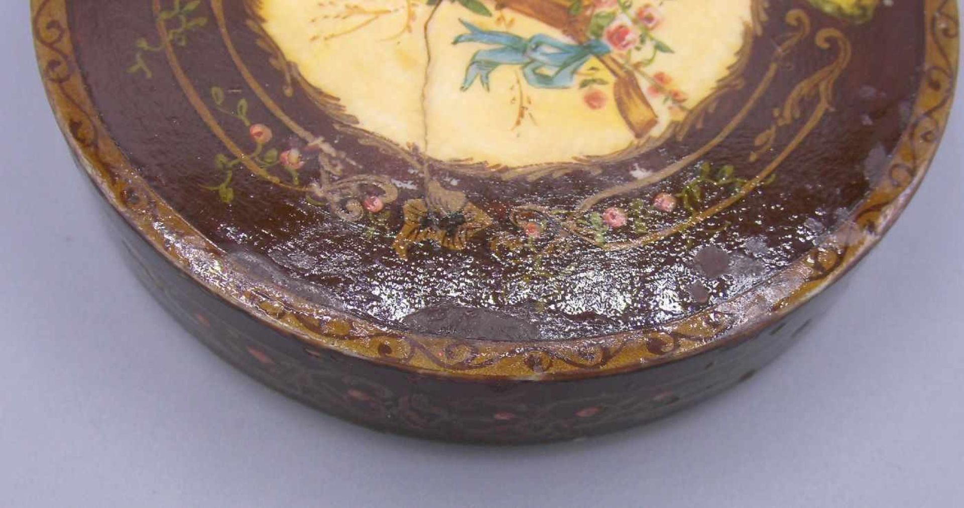 GALANTERIE: SCHNUPFTABAKDOSE AUS ELFENBEIN / TABATIERE / ivory snuff box, wohl 19. Jh., Elfenbein, - Bild 3 aus 12