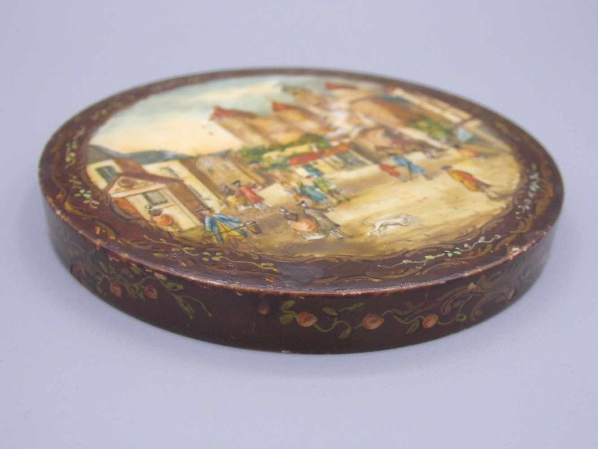 GALANTERIE: SCHNUPFTABAKDOSE AUS ELFENBEIN / TABATIERE / ivory snuff box, wohl 19. Jh., Elfenbein, - Bild 7 aus 12