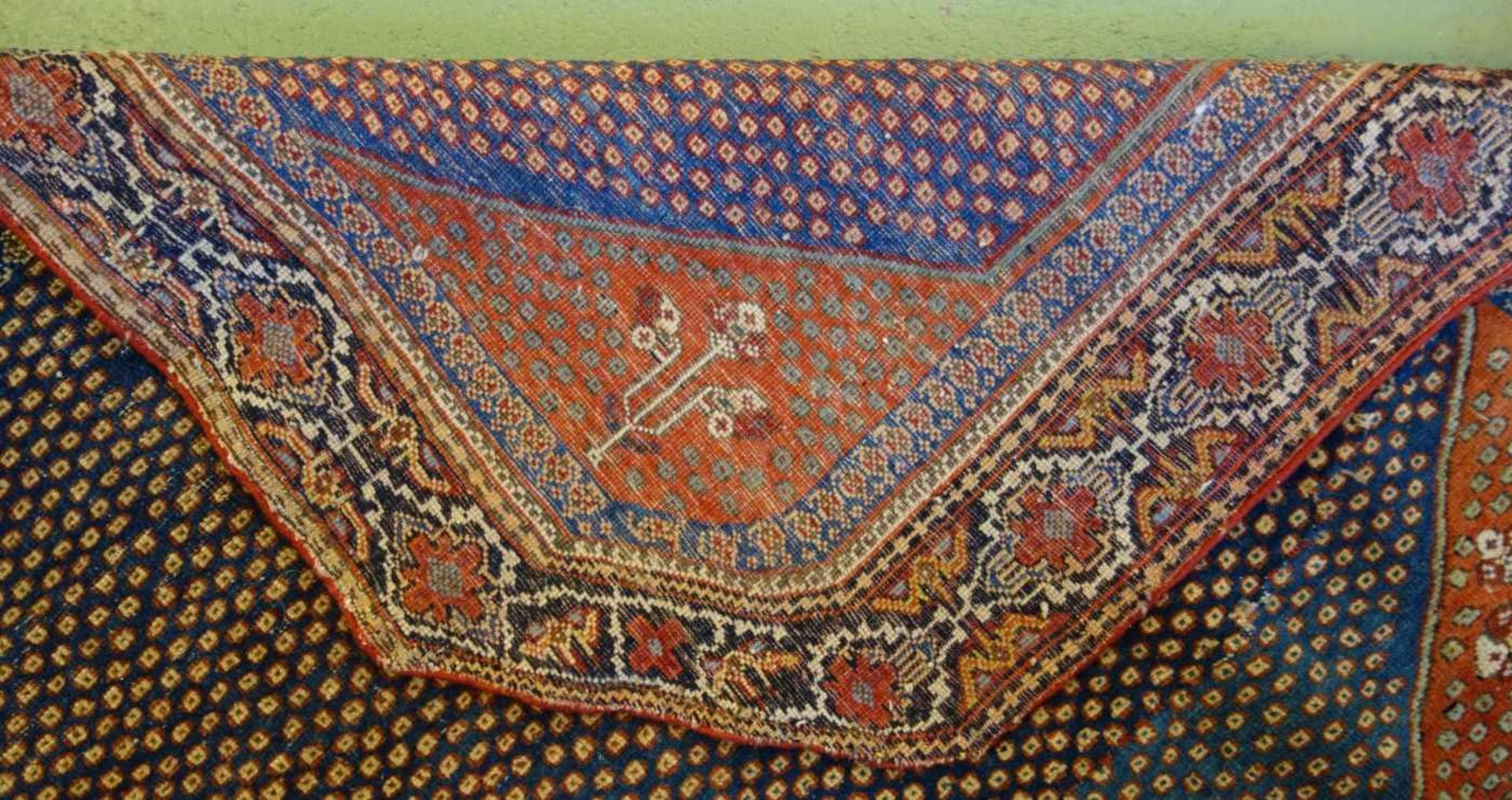 ERSARI BESCHIR SCHMUCKBEHANG / WANDBEHANG / NOMADEN-TEPPICH, Turkmenien, wohl 2. H. 19. Jh. / um - Bild 8 aus 13